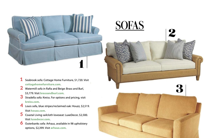 Watermill Sofa in Cottages and Bungalow Magazine